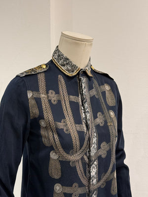 A/W2009 Dolce & Gabbana trompe l’oeil Napoleon officer shirt