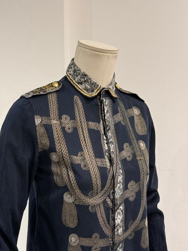 A/W2009 Dolce & Gabbana trompe l’oeil Napoleon officer shirt