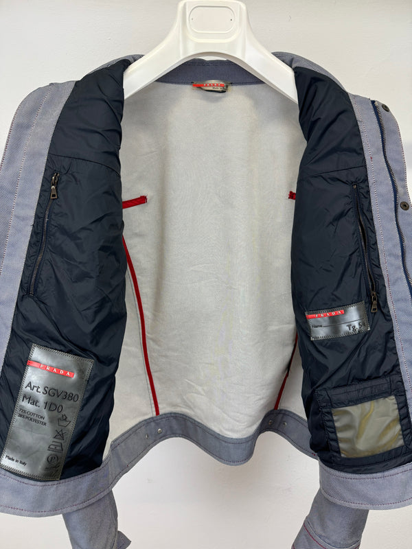 2000s Prada biker cotton jacket