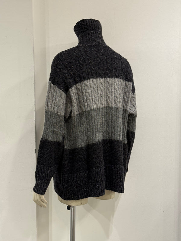 1990s Dolce & Gabbana angora wool striped knit