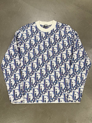 F/W2020 Dior x Shawn Stussy oblique monogram crewneck sweater