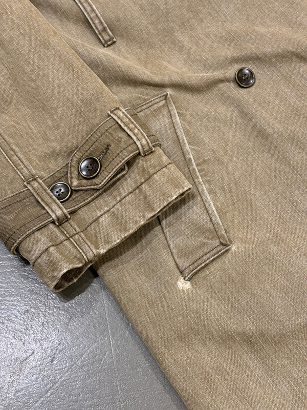 2010s Saint Laurent Paris sample long cotton trench