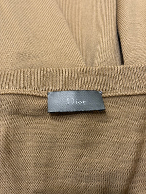 A/W2005 Dior Homme raw edge v-neck distressed knit sweater