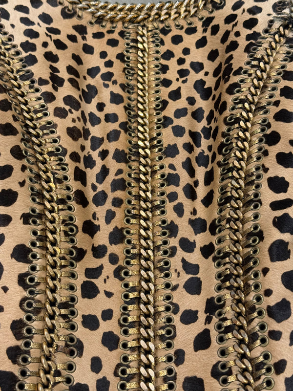 A/W2010 Balmain by Christophe Decarnin leopard pony hair metal chain jacket