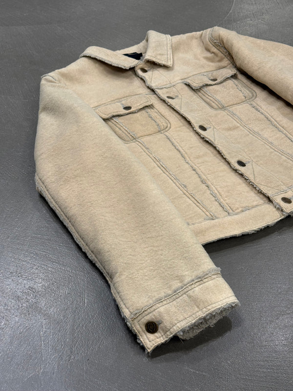 2000s Cavalli faux shearling trucker jacket
