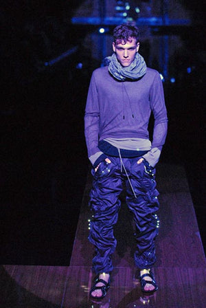 SS2008 Dolce & Gabbana wire wrinkle shorts bondage cargo pants