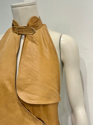 S/S2000 Christian Dior by John Galliano runway leather alter dress