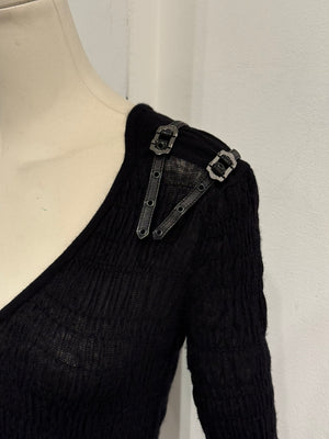 A/W2003 Christian Dior by John Galliano cachemire and silk bondage knit