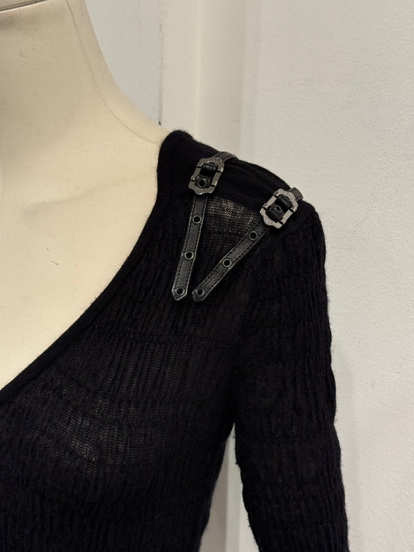 A/W2003 Christian Dior by John Galliano cachemire and silk bondage knit