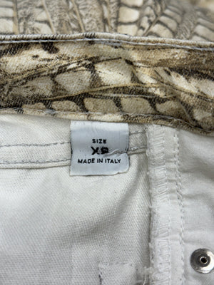 S/S 2011 Roberto Cavalli crocodile print pants