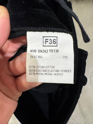 F/W2002 Yves Saint Laurent by Tom Ford bow tie velour short trousers