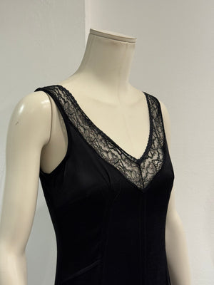 2000s Dolce & Gabbana V-neck midi dress