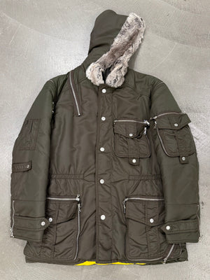 A/W2003 Dolce & Gabbana tornado multi zip nylon jacket