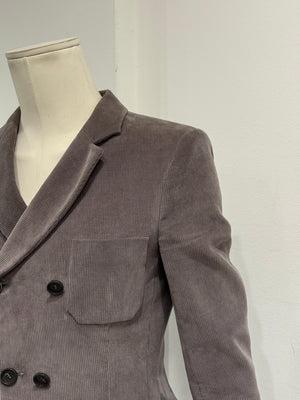 2010 Balenciaga by Nicolas Ghesquière asymmetric double breasted blazer
