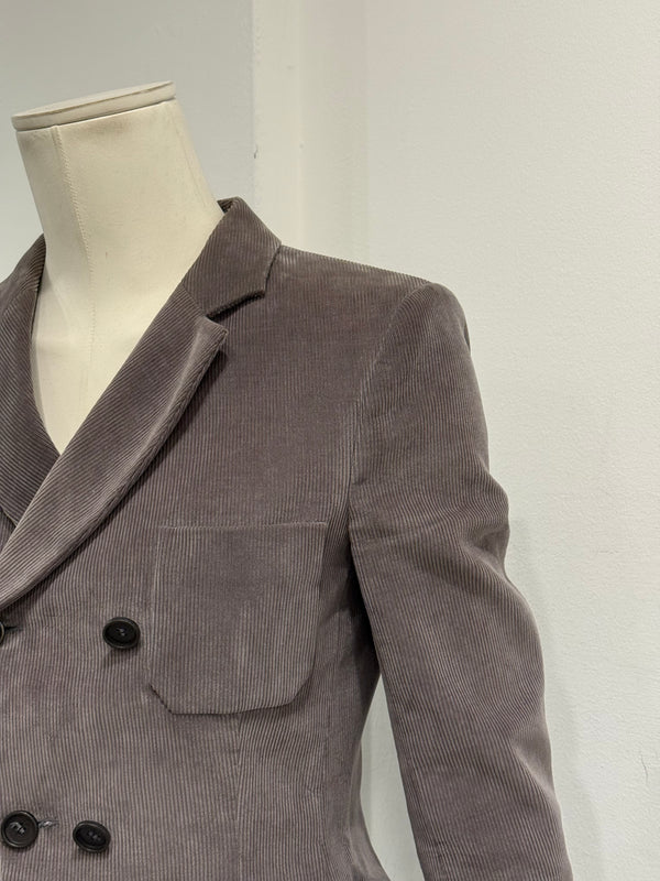 2010 Balenciaga by Nicolas Ghesquière asymmetric double breasted blazer