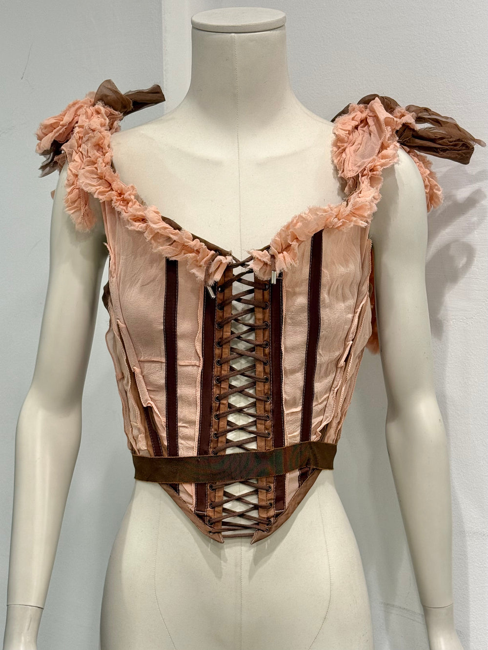 S/S2005 Jean Paul Gaultier runway ruffled corset