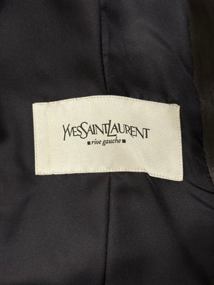 A/W2003 Yves Saint Laurent by Tom Ford ruffled leather coat