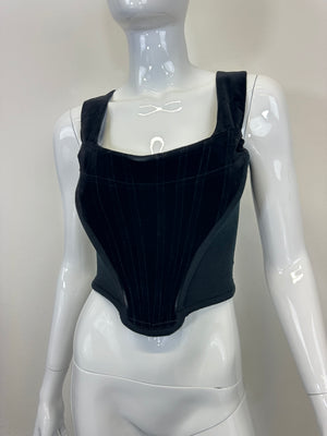 A/W 1989 Vivienne Westwood velvet corset bustier