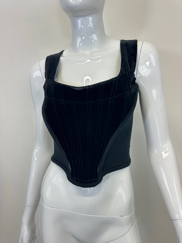 A/W 1989 Vivienne Westwood velvet corset bustier