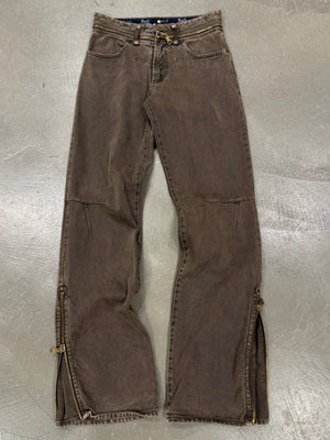 F/W 2003 Dolce & Gabbana All Around Waist Zip Pants