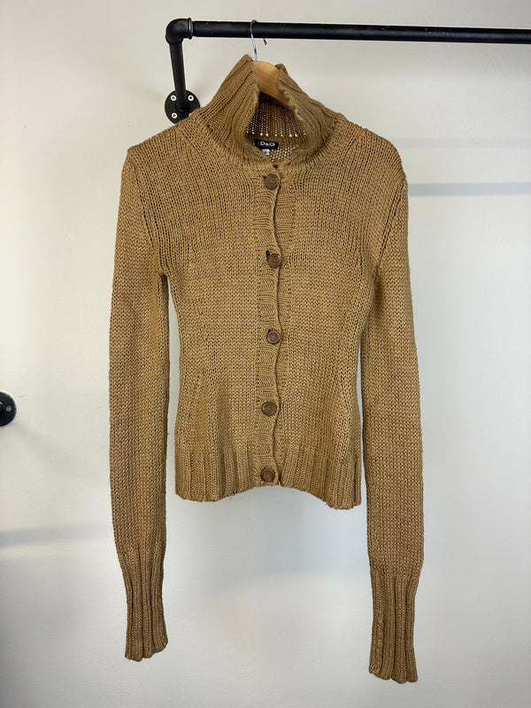 2000s D&G elongated sleeves mohair cardigan