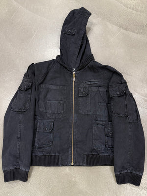 A/W 2003 Dolce & Gabbana multi pocket cargo bomber jacket