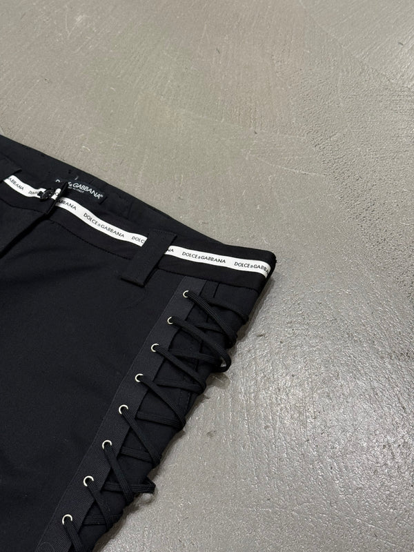 A/W2003 Dolce & Gabbana bondage lace-up pants