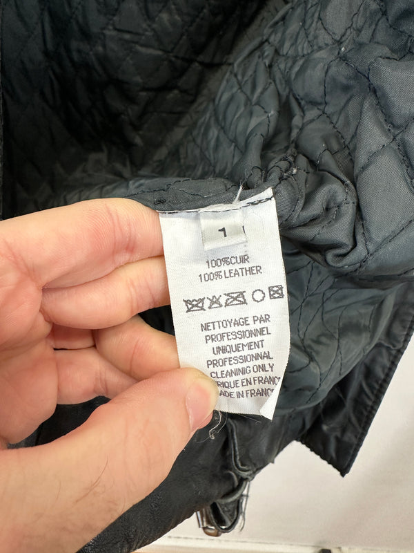 A/W 2002 Maison Margiela artisanal patchwork leather jacket