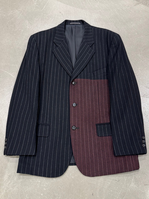 2000s Comme des Garçons paneled patchwork blazer