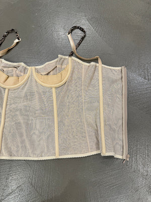 A/W 2001 Dolce & Gabbana Snakeskin corset top NEW
