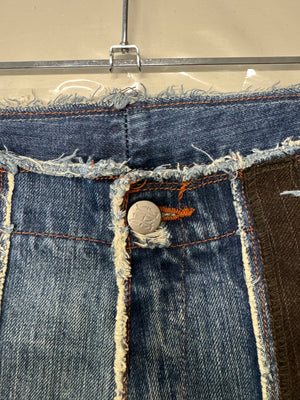 1990s Jean Paul Gaultier patchwork jeans
