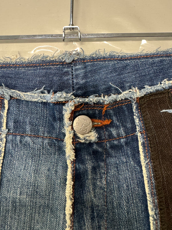 1990s Jean Paul Gaultier patchwork jeans