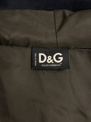 A/W2003 Dolce & Gabbana multi zipper hooded jacket