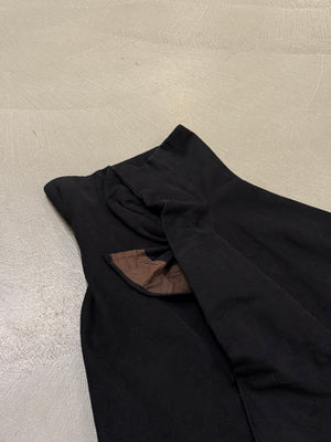 1990s Yohji Yamamoto asymmetric pleated skirt