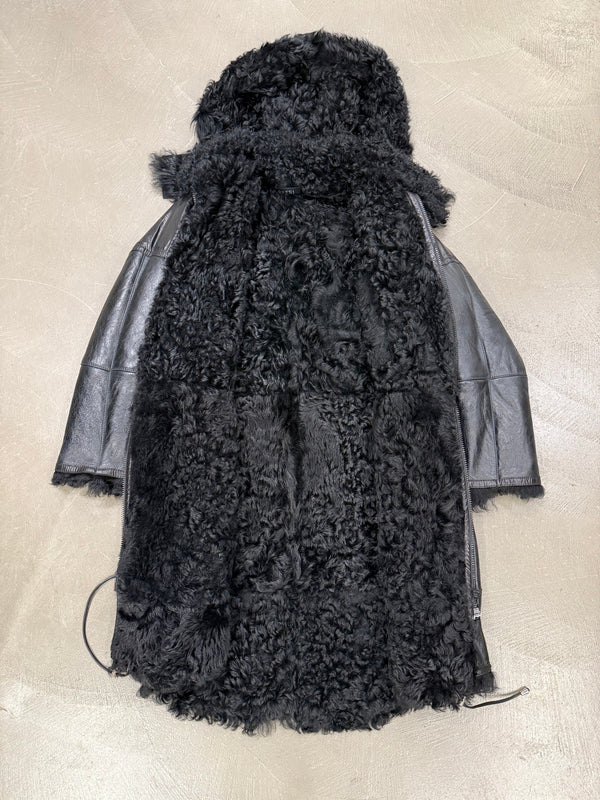 2000s Gucci shearling leather parka