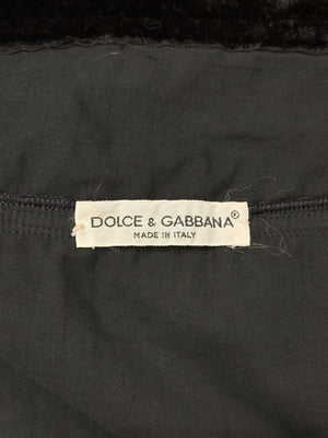 S/S1992 Dolce & Gabbana velvet corset mini dress