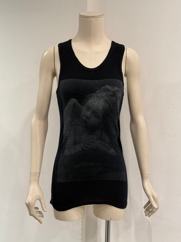 A/W2005 Ann Demeulemeester runway angelic print tank