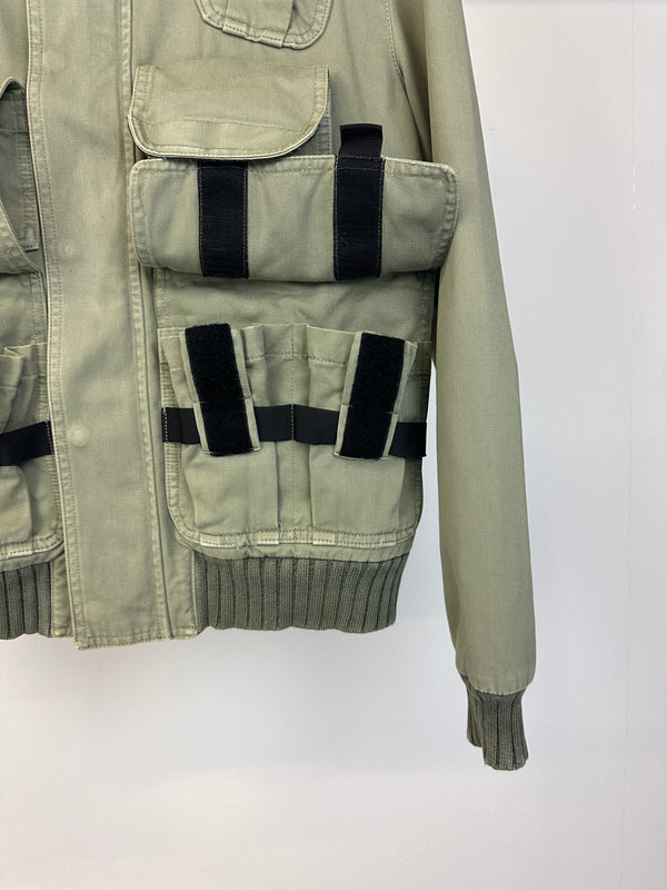 2000s Dolce & Gabbana military cargo bomber jacket