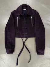 Load image into Gallery viewer, A/W 2002 Miu Miu cropped zipper flight jacket
