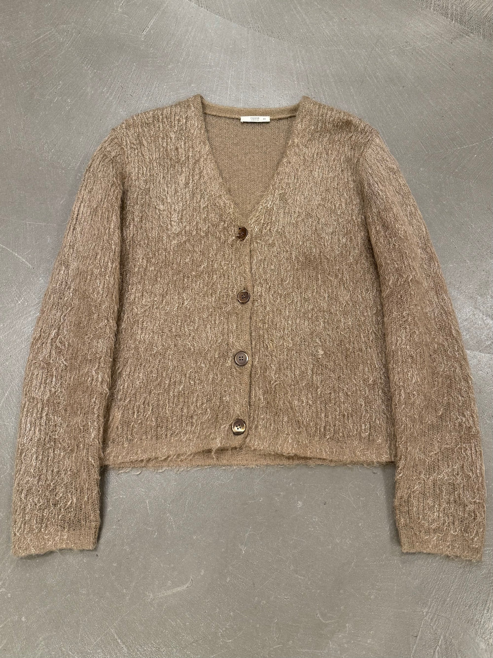 2000s Prada mohair wool cardigan