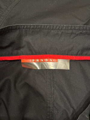 2000s Prada lace up multi-zip nylon astro cargo pants