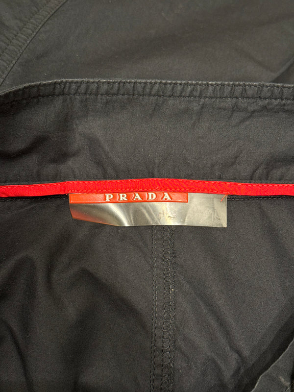 2000s Prada lace up multi-zip nylon astro cargo pants