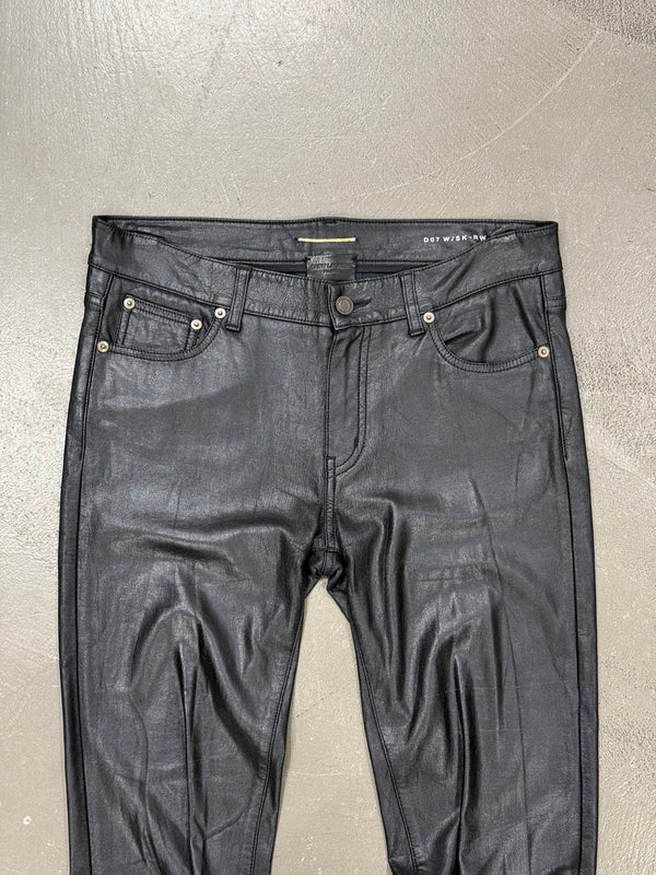 2014 Saint Laurent by Hedi Slimane faux leather skinny pants