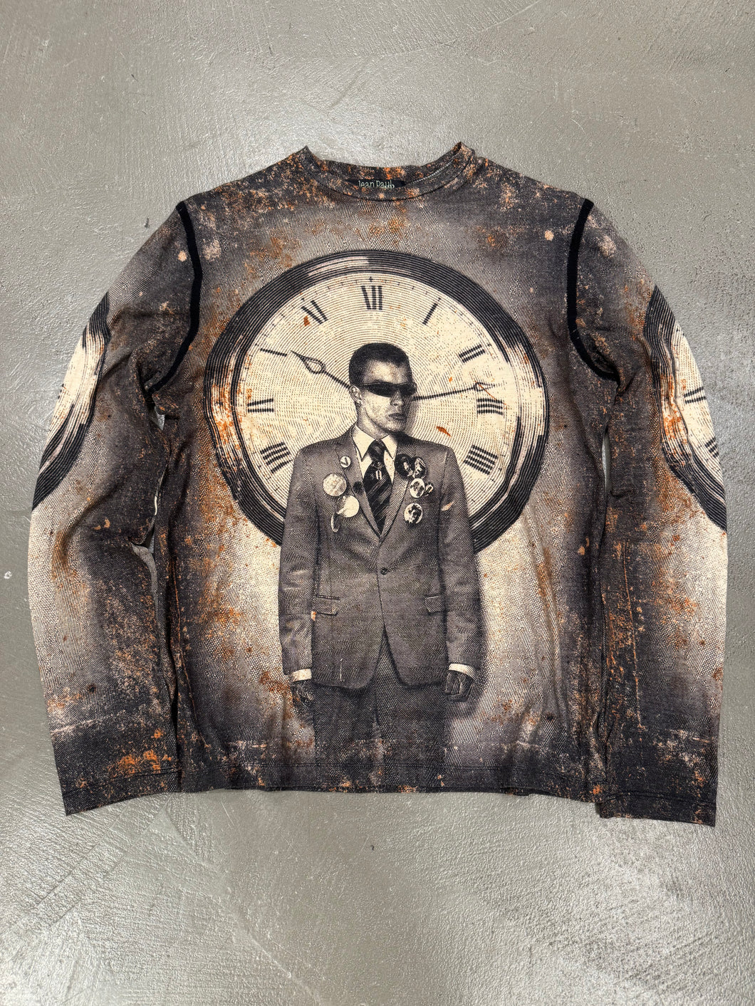 F/W 2003 Jean Paul Gaultier “clockwork” print long sleeve