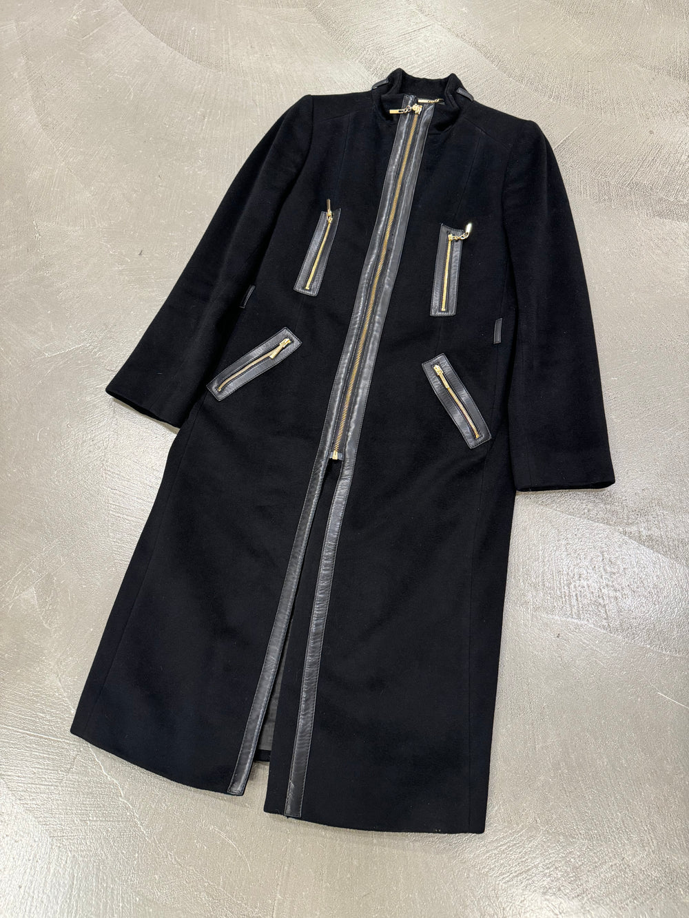 A/W 2000 Gucci by Tom Ford cashmere wool zipper coat