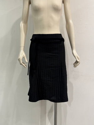 1990s Emporio Armani pleated drawstring midi skirt