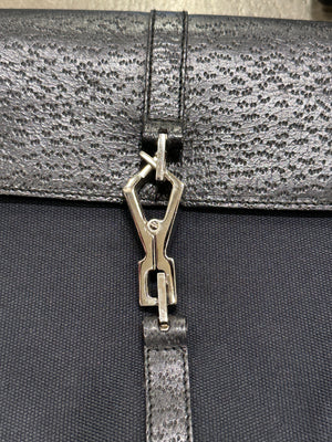 1990s Gucci by Tom Ford bamboo handle Jackie bag with leather flap