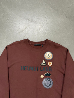 2020s Helmut Lang multi patch logo sweatshirt