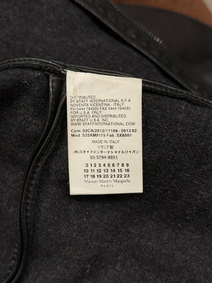 A/W2013 Maison Margiela MM6 fitted leather jacket