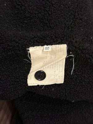 2000s Helmut Lang shearling lined cotton hooded jacket